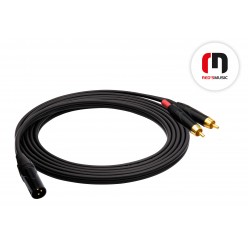 Reds Music  AU5210BX Kabel Audio - XLR M / 2 x RCA długość 1.0 m